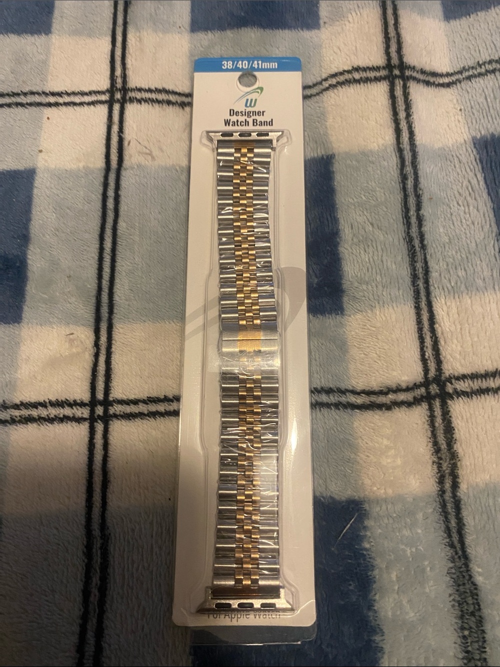 Designer Two-Tone Stainless Steel Watch Band for 38/40/41mm - Gold & Silver